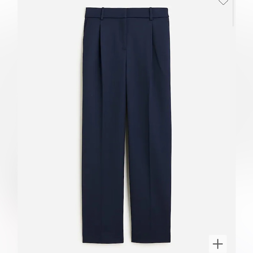 Straight leg essential pant in wool blend